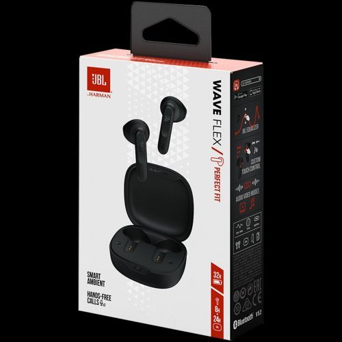 Беспроводные наушники JBL Wave Flex, Black, черный