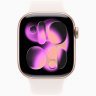Apple Watch Series 11 GPS, 46 мм Rose Gold Aluminum Case with Light Blush Sport Band, S/M