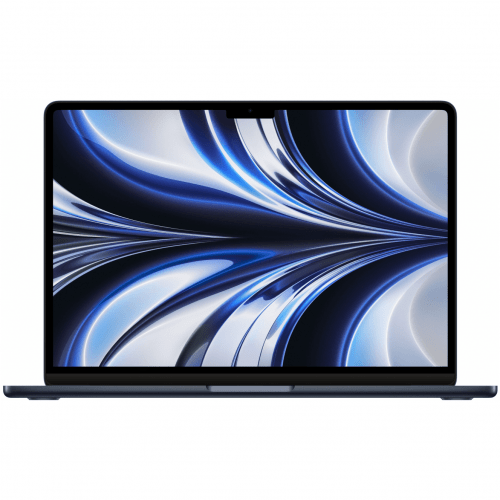 Apple MacBook Air 15" (M2, 8C CPU/10C GPU, 2023), 8 ГБ, 512 ГБ SSD, Midnight, полуночный черный, MQKX3