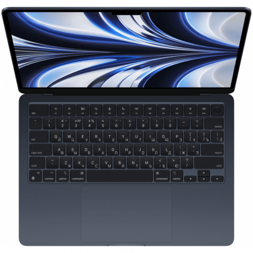 Apple MacBook Air 15" (M2, 8C CPU/10C GPU, 2023), 8 ГБ, 512 ГБ SSD, Midnight, полуночный черный, MQKX3