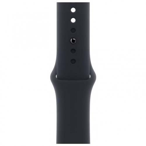Apple Watch Series 9, 41 мм, корпус из алюминия цвета тёмная ночь, спортивный ремешок цвета тёмная ночь, размер M/L, MR8X3