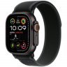 Apple Watch Ultra 2 GPS + Cellular, 49 мм, корпус черного из титана, ремешок Trail черного цвета, размер M/L, MX4V3Q
