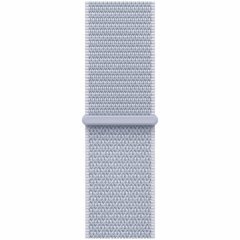 Apple Watch SE 2024, 44 мм, корпус из алюминия серебристого цвета, спортивный браслет дымчато-голубого цвета, MXET3Q