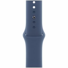 Apple Watch SE 2024, 44 мм, корпус из алюминия серебристого цвета, спортивный ремешок цвета «синий деним» M/L, MXER3Q