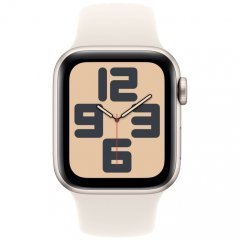 Apple Watch SE 2024, 44 мм, корпус из алюминия цвета «сияющая звезда», спортивный ремешок цвета «сияющая звезда» M/L, MXEV3Q
