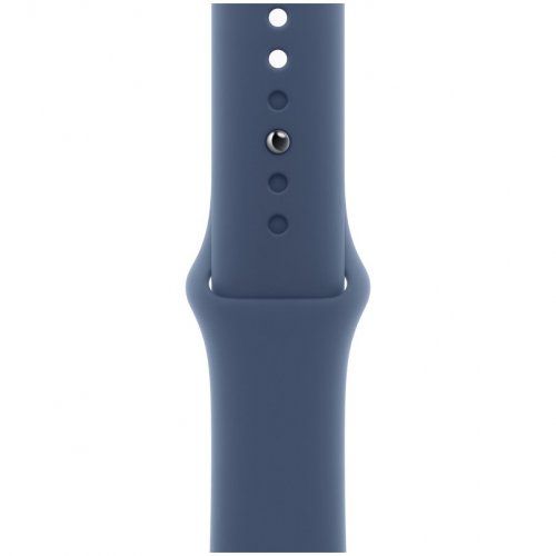 Apple Watch SE GPS + Cellular 2024, 40 мм, корпус из алюминия серебристого цвета, спортивный ремешок цвета «синий деним» S/M, MXGF3Q