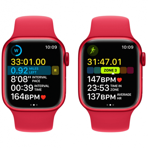 Apple Watch Series 8, 45 мм, корпус (PRODUCT) RED, ремешок (PRODUCT) RED, MNP43