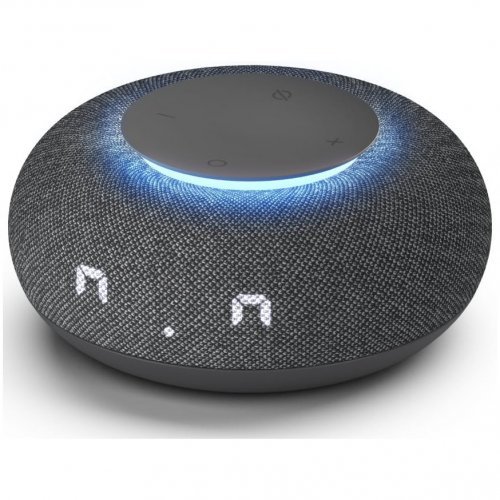 Умная колонка VK Капсула Мини с голосовым помощником Марусей, темный серый