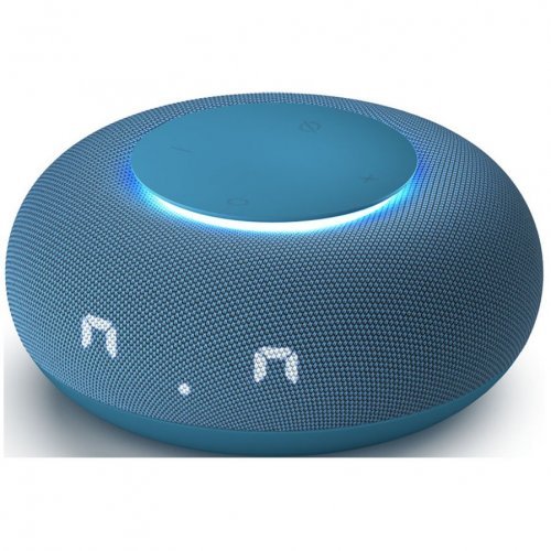 Умная колонка VK Капсула Мини с голосовым помощником Марусей, хвойный синий