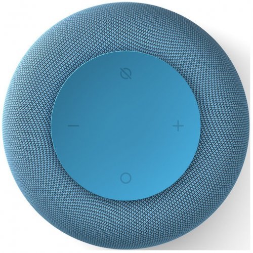 Умная колонка VK Капсула Мини с голосовым помощником Марусей, хвойный синий