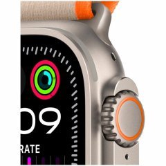 Apple Watch Ultra 2 GPS + Cellular, 49 мм, корпус из титана, ремешок Trail оранжевого/бежевого цвета, размер M/L, MRF23