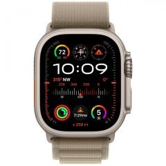 Apple Watch Ultra 2 GPS + Cellular, 49 мм, корпус из титана, ремешок Alpine оливкового цвета, размер S, MRFH3