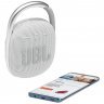 Портативная беспроводная колонка JBL Clip 4, White