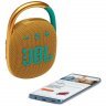 Портативная беспроводная колонка JBL Clip 4, Yellow