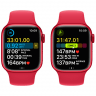 Apple Watch Series 8, 45 мм, корпус (PRODUCT) RED, ремешок (PRODUCT) RED, размер S/M, MNUR3