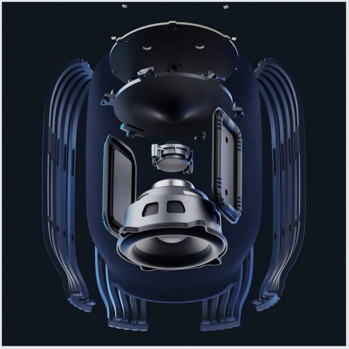 Умная колонка Sber SberBoom с семейством ассистентов Салют, галактический синий