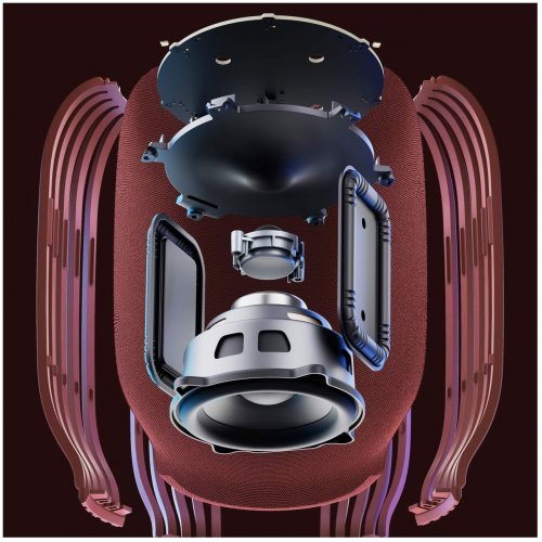 Умная колонка Sber SberBoom с семейством ассистентов Салют, марсианский красный