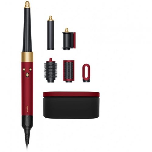 Стайлер Dyson Airwrap Long HS08 Straight+Wavy, Red Velvet/Gold