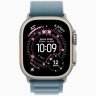 Apple Watch Ultra 3 GPS + Cellular, 49 мм Natural Titanium Case with Light Blue Alpine Loop, L