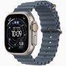 Apple Watch Ultra 3 GPS + Cellular, 49 мм Natural Titanium Case with Anchor Blue Ocean Band