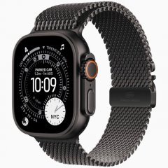 Apple Watch Ultra 3 GPS + Cellular, 49 мм Black Titanium Case with Black Titanium Milanese Loop, S