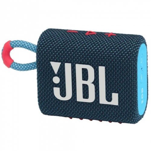 Беспроводная акустика JBL GO 3, Blue/Pink