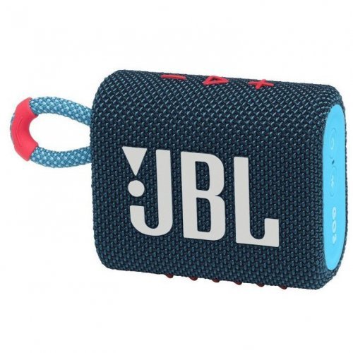 Беспроводная акустика JBL GO 3, Blue/Pink
