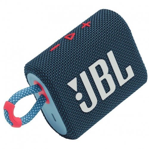 Беспроводная акустика JBL GO 3, Blue/Pink