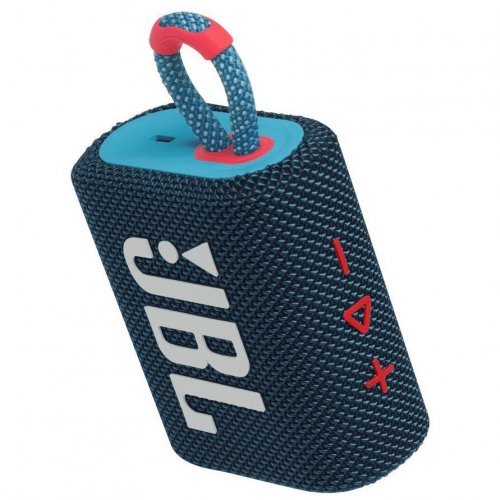 Беспроводная акустика JBL GO 3, Blue/Pink