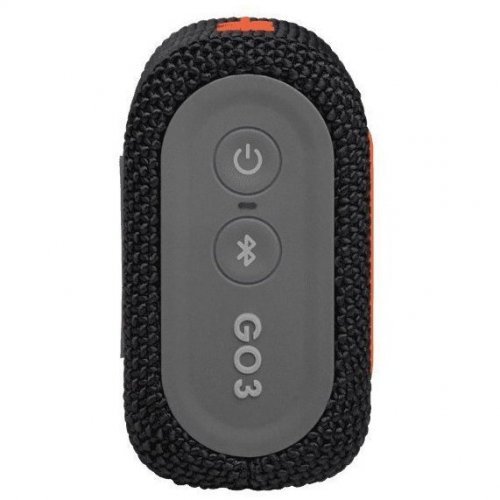 Беспроводная акустика JBL GO 3, Black/Orange
