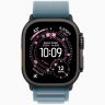 Apple Watch Ultra 3 GPS + Cellular, 49 мм Black Titanium Case with Light Blue Alpine Loop, L