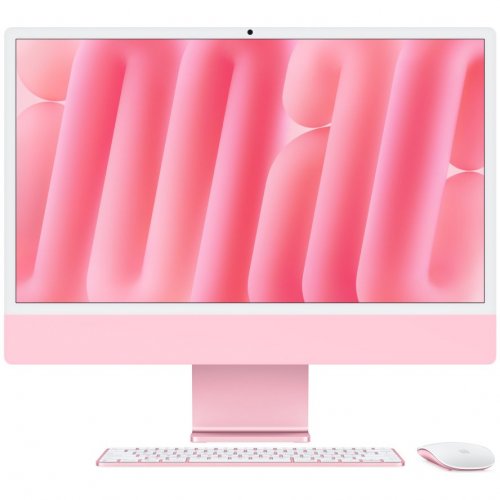 Apple iMac 24" Retina 4,5K (M4 8C CPU, 8C GPU, 2024), 16 ГБ, 256 ГБ SSD, розовый, MWUG3