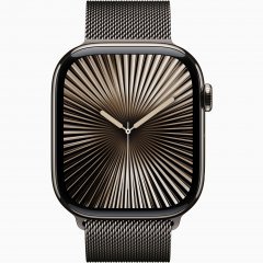 Apple Watch Series 10 GPS + Cellular, 46 мм Slate Titanium Case with Slate Milanese Loop, S/M, MC7R4Q