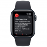 Apple Watch SE 2023, 44 мм, корпус из алюминия цвета тёмная ночь, спортивный ремешок цвета тёмная ночь S/M, MRE73