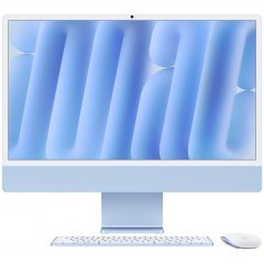 Apple iMac 24" Retina 4,5K (M4 8C CPU, 8C GPU, 2024), 16 ГБ, 256 ГБ SSD, голубой, MWUF3