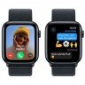 Apple Watch SE 2023, 44 мм, корпус из алюминия цвета тёмная ночь, спортивный браслет цвета тёмная ночь, MREA3