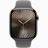 Apple Watch Series 10 GPS + Cellular, 46 мм Natural Titanium Case with Stone Grey Sport Band, S/M, MWY93Q