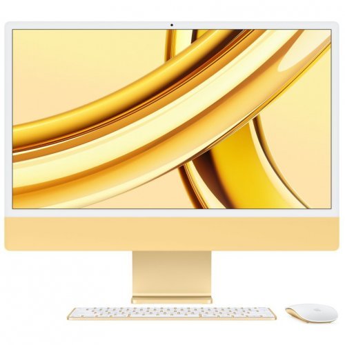 Apple iMac 24" Retina 4,5K (M4 10C CPU, 10C GPU, 2024), 16 ГБ, 256 ГБ SSD, желтый, MWUW3