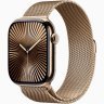 Apple Watch Series 10 GPS + Cellular, 46 мм Gold Titanium Case with Gold Milanese Loop, M/L, MX003Q