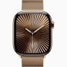 Apple Watch Series 10 GPS + Cellular, 46 мм Gold Titanium Case with Gold Milanese Loop, M/L, MX003Q