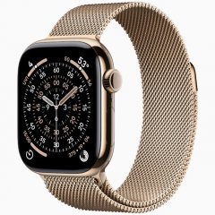 Apple Watch Series 11 GPS + Cellular, 42 мм Gold Titanium Case with Gold Milanese Loop