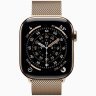 Apple Watch Series 11 GPS + Cellular, 42 мм Gold Titanium Case with Gold Milanese Loop