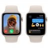 Apple Watch SE 2023, 40 мм, корпус из алюминия цвета сияющая звезда, спортивный ремешок цвета сияющая звезда S/M, MR9U3