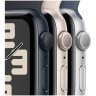 Apple Watch SE 2023, 44 мм, корпус из алюминия серебристого цвета, спортивный ремешок цвета грозовой синий, размер S/M, MREC3