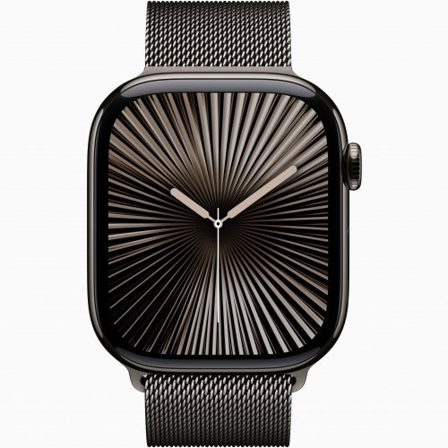 Apple Watch Series 10 GPS + Cellular, 42 мм Slate Titanium Case with Slate Milanese Loop, MX053Q