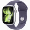 Apple Watch Series 11 GPS, 42 мм Silver Aluminum Case with Purple Fog Sport Band, S/M