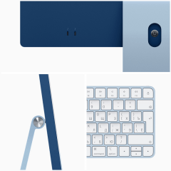 Apple iMac 24" Retina 4,5K, M3 (8C CPU, 10C GPU, 2023), 16 ГБ, 512 ГБ SSD, Blue, Синий, Z19K0001T