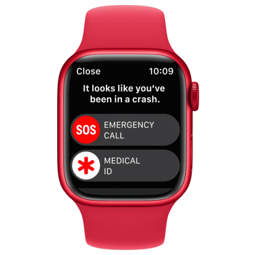 Apple Watch Series 8, 41 мм, корпус (PRODUCT) RED, ремешок (PRODUCT) RED, размер S/M, MNUG3