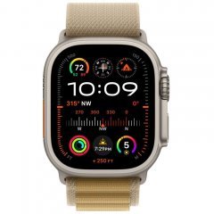 Apple Watch Ultra 2 GPS + Cellular, 49 мм, корпус из бежевого титана, ремешок Alpine цвета "загар", размер S, MX4E3Q