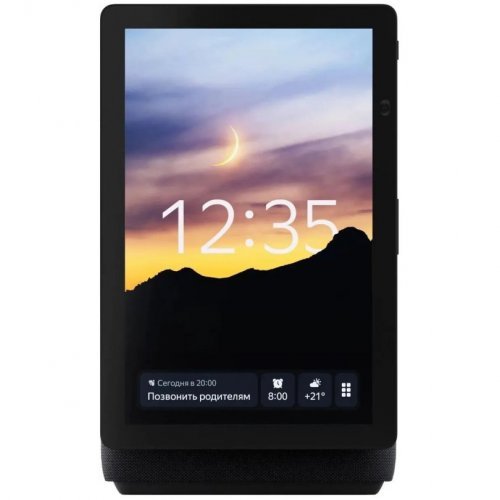 Умная колонка Яндекс Станция Дуо Макс с Zigbee, черный